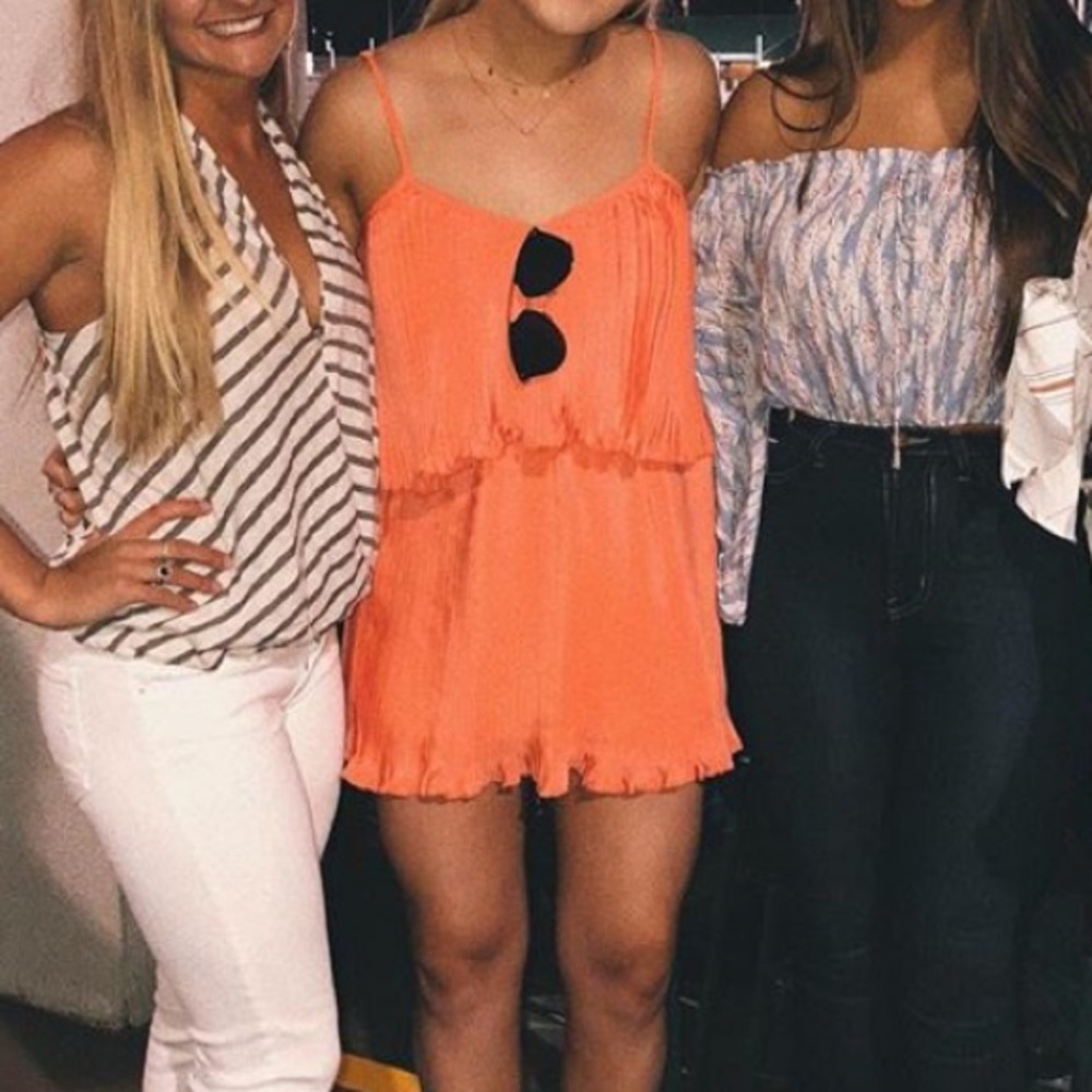coral mini dress